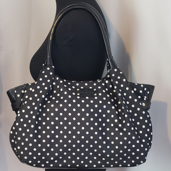 Kate Spade polk-a-dot large purse - Picture 1 of 8